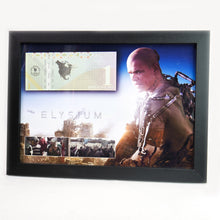 Charger l&#39;image dans la galerie, Billet de banque 1 Amero dans un cadre - Elysium avec Matt Damon
