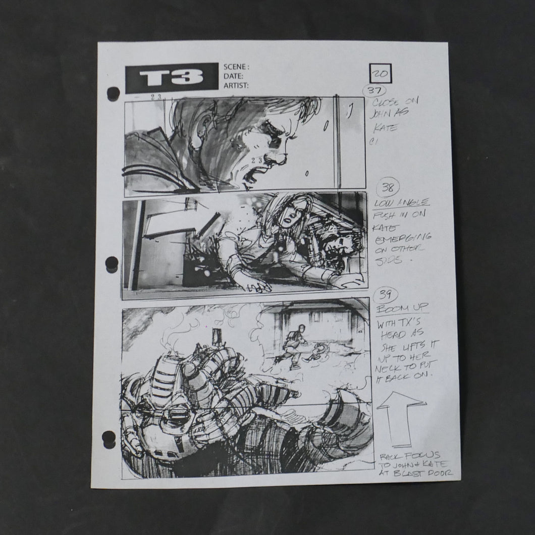 Terminator 3 (2003) Storyboard