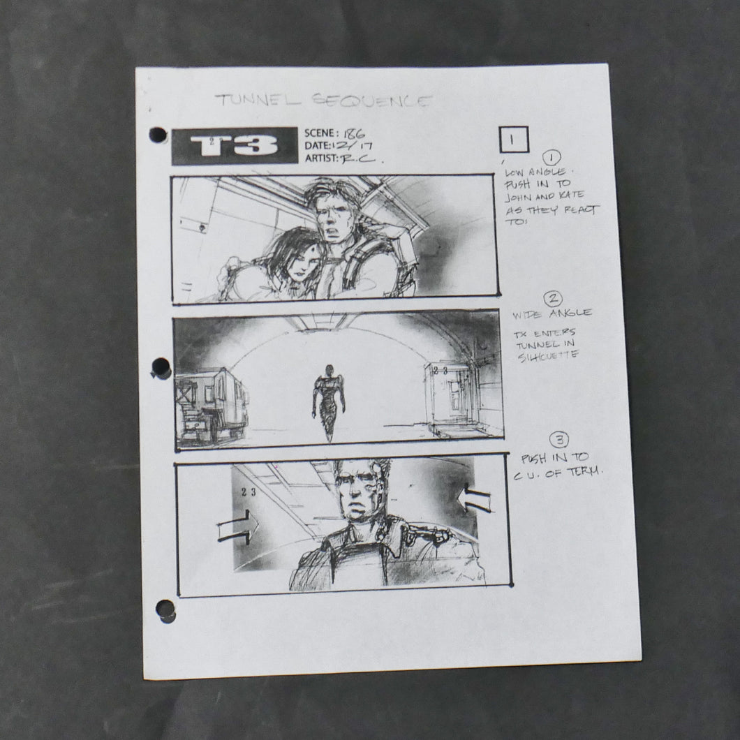 Terminator 3 (2003) Storyboard